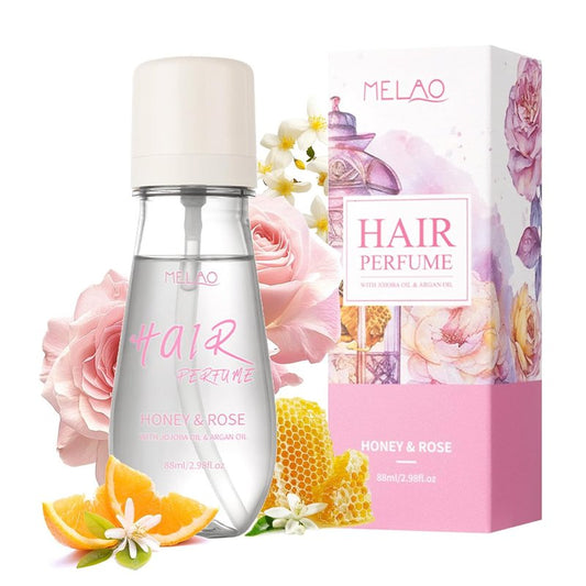 Honey & Rose Hair Perfume - Jojoba & Argan Oil for Dry Hair | Nourishing & Frizz Control | 2.98 Fl. Oz