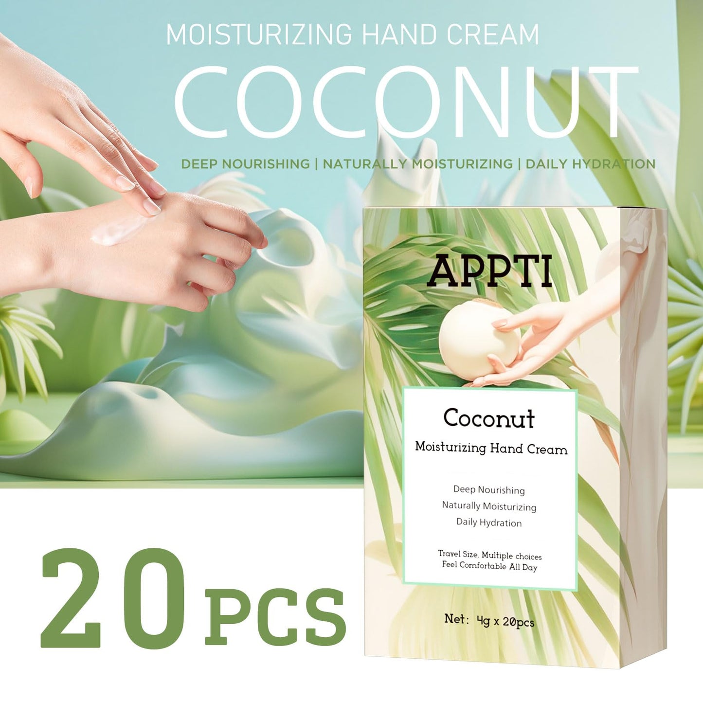 APPTI Moisturizing Hand Cream, Relieves and Repairs Hand Lotion, Travel Size Hand Cream, Variety Fragrance