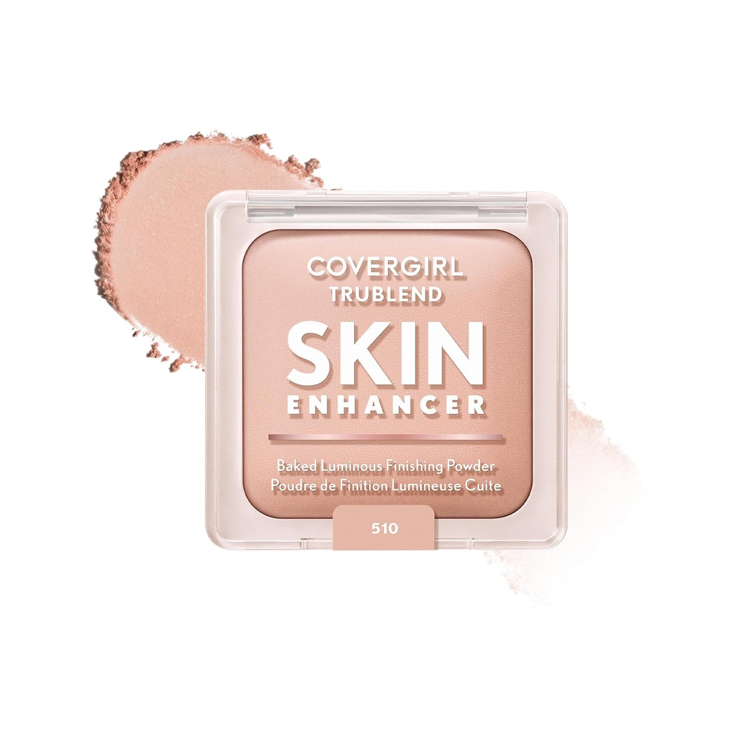 COVERGIRL TruBlend Skin Enhancer Baked Face Powder - Luminous Finish with Hyaluronic Acid & White Rose Extract | 530 Cocoa Brownie