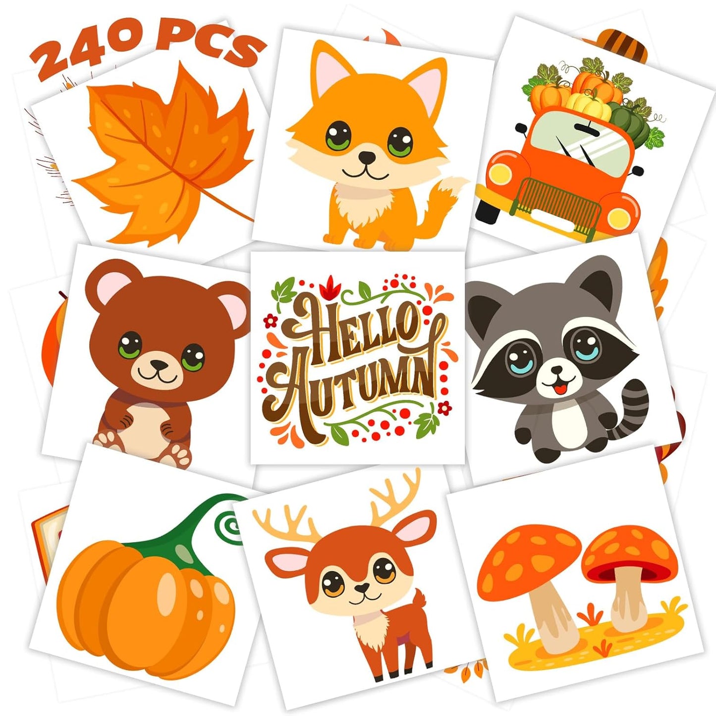 Winthrop 240 Pcs Animal Temporary Tattoos for Kids - Waterproof Jungle Designs | Perfect for Birthday Parties & Classroom Games