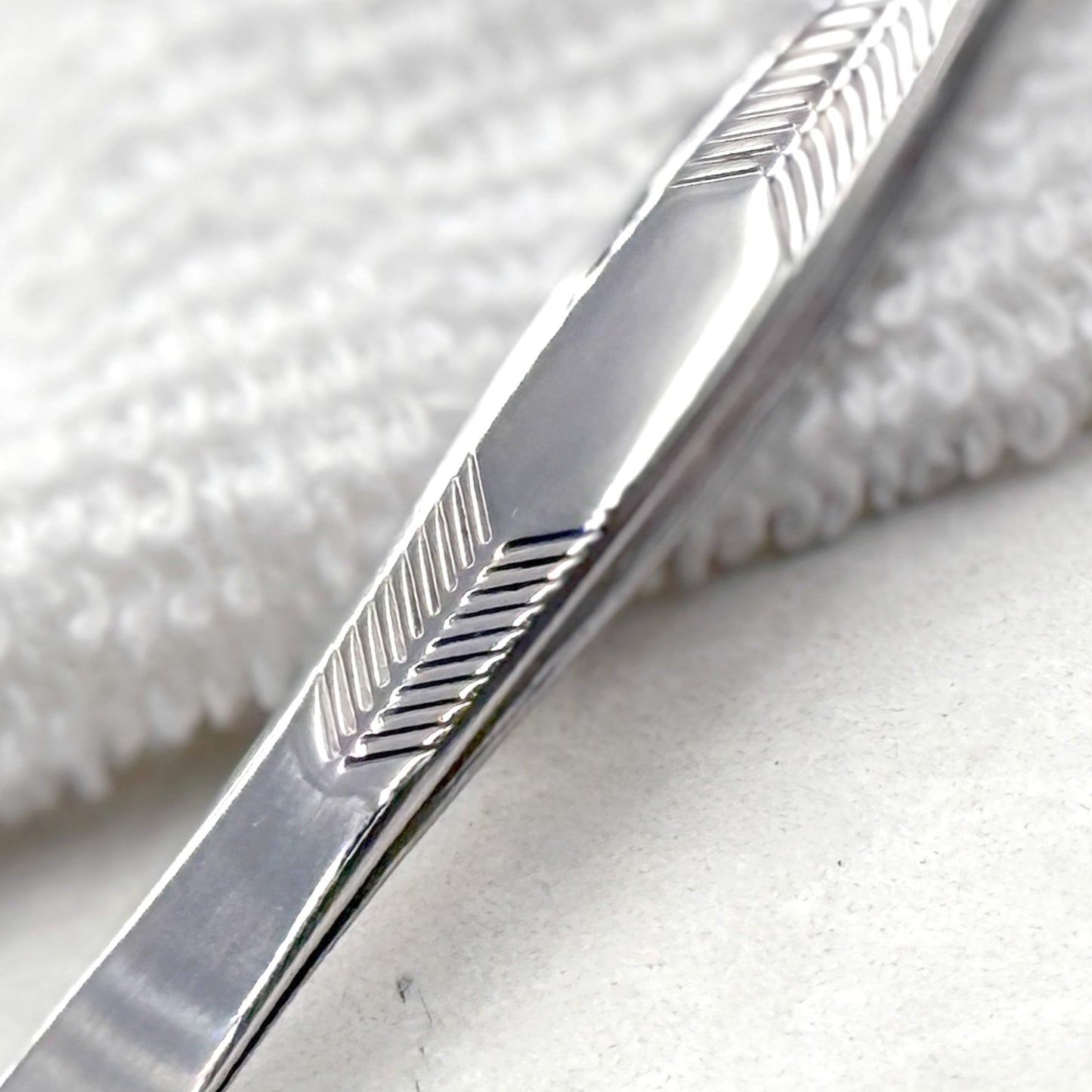 NGHIA Straight Tip Tweezer - N-406 | Stainless Steel Eyebrow Tweezer for Precision Grooming | Hair Removal | Professional Quality for Salon and Home Use