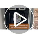 Welcome Sign for Front Door | Floral Wooden Wreath Decor