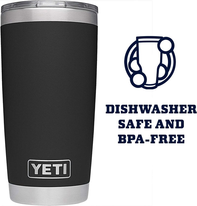 YETI Rambler 20 oz Stainless Steel Tumbler - Vacuum Insulated with MagSlider Lid