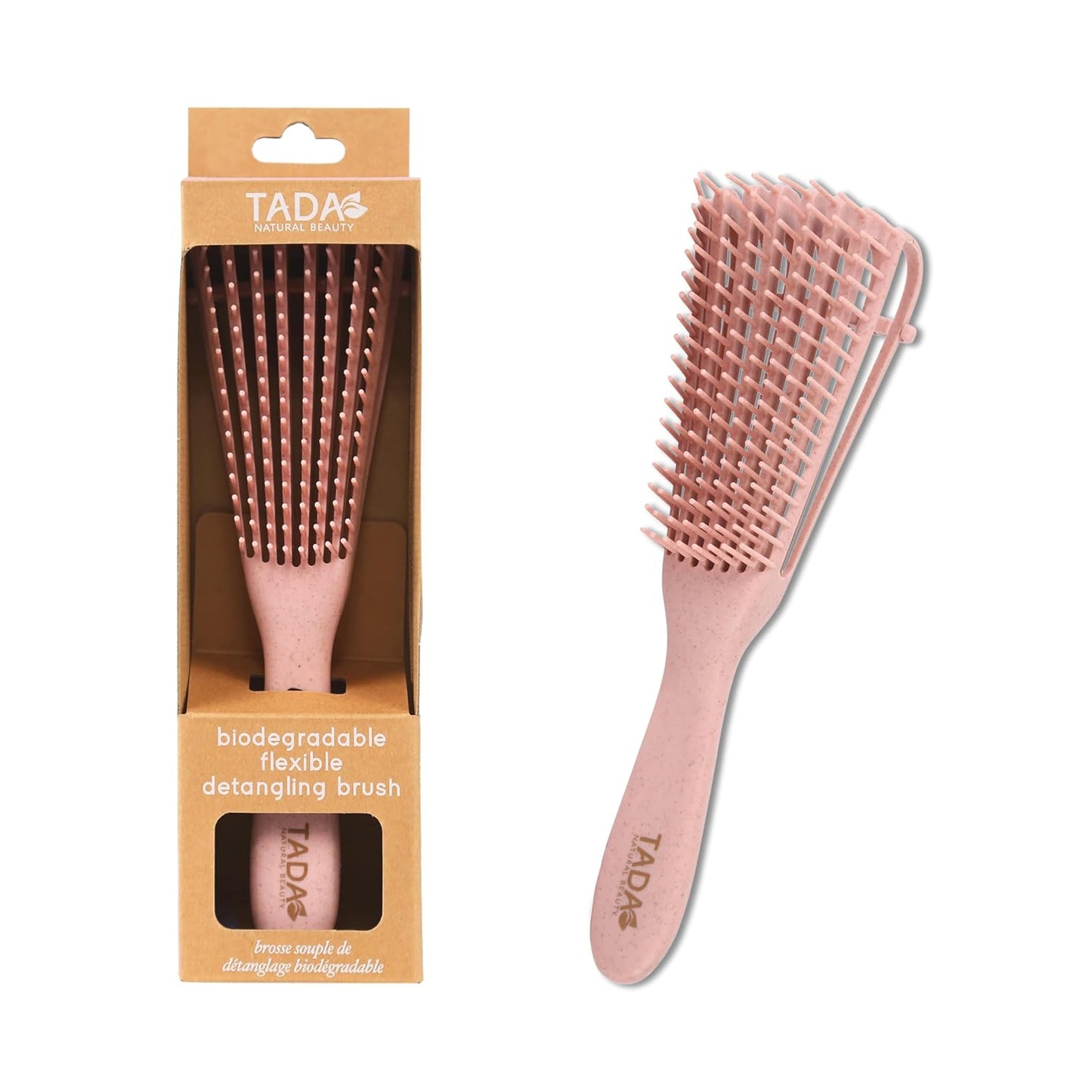 Natural Beauty Hair Brush Detangler - Ideal for Curly, Thick, and Wavy Hair | Quick Drying & Styling, 2-Pack (4 Colors)