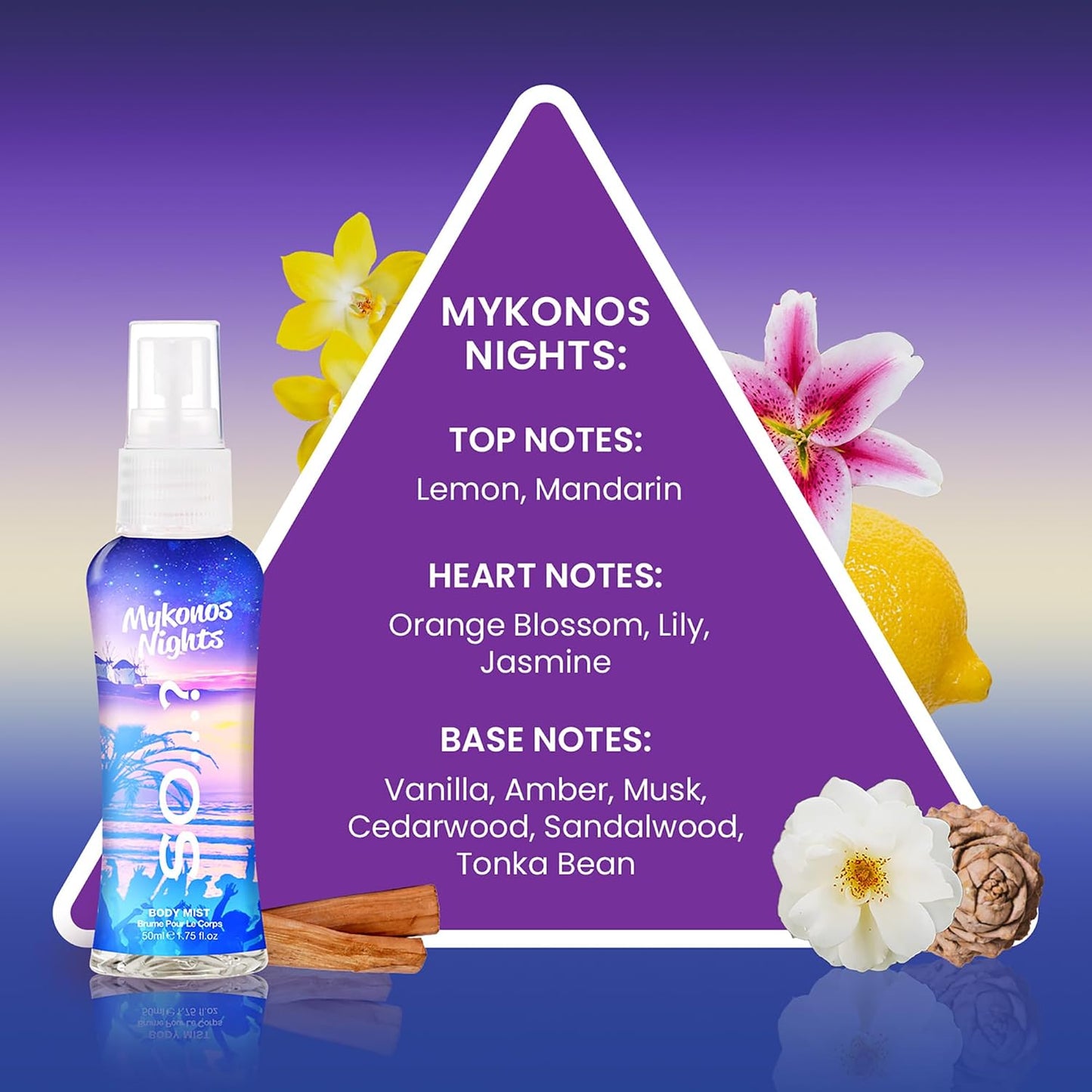 Escapes Body Mist Set - Vegan Women's Perfume Gift Set | 6 Travel Size Fragrances