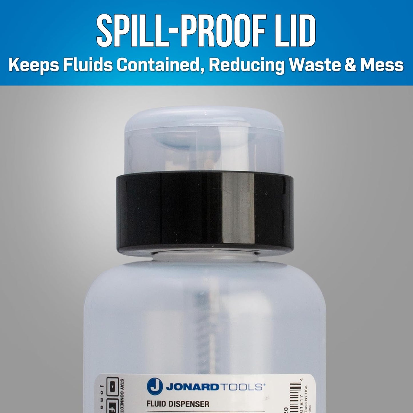 Jonard Tools FD-220 Fluid Dispenser - Isopropyl Alcohol & Cleaning Fluids, 220 ml