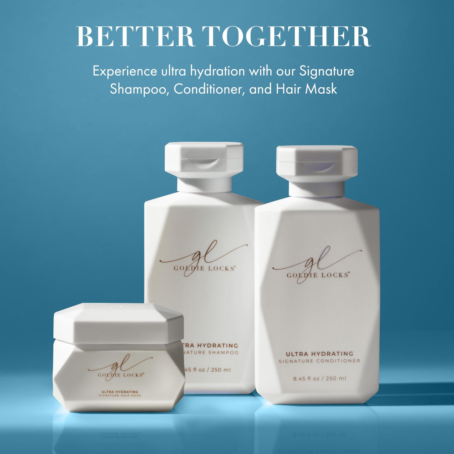 Goldie Locks Ultra Hydrating Hair Mask - Frizz Control and Deep Moisture Treatment - Adds Shine and Smoothness - Safe for Extensions & Color-Treated Hair - Protein-Free - 6.8 fl oz(Packaging May Vary)
