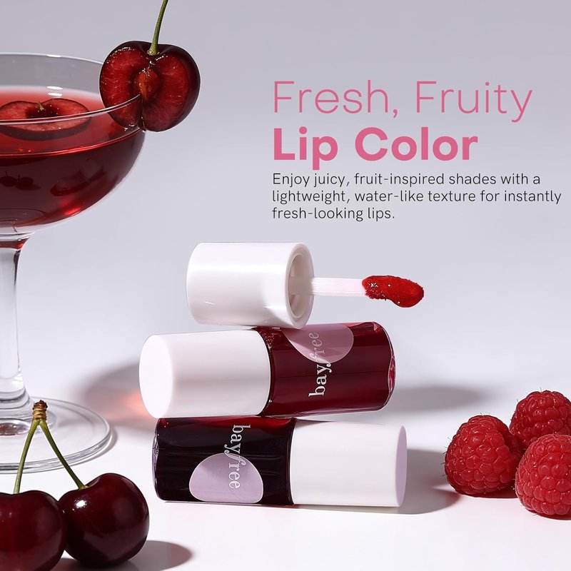 Lip Tint Stain Set - 2 PCS Korean Waterproof Liquid Blush & Lip Stain | Lightweight, Non-Sticky, Matte Finish