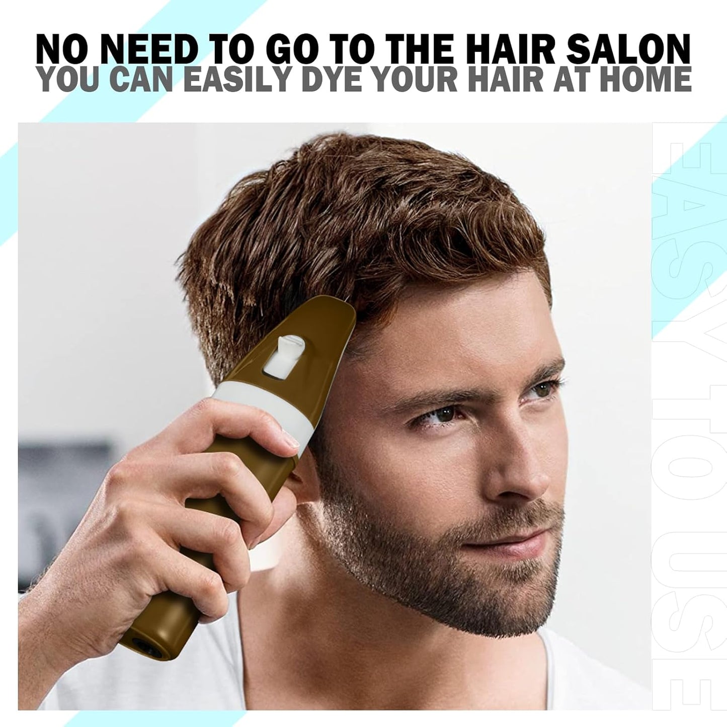 Brown Hair Dye Shampoo for Women - Permanent Gray Coverage | Herbal Plant-Based Formula