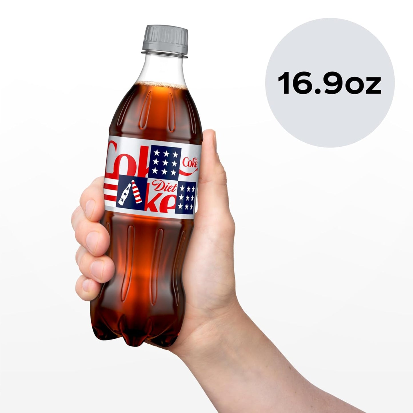 Diet Coke - Refreshing Diet Soda, 16.9 Fl Oz Bottles | 6 Pack of Cola Soft Drinks