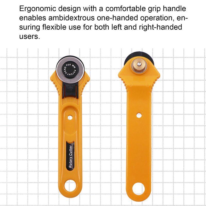 2 PCS Rotary Cutter Set 1.1Inch/28mm and 1.8Inch/45mm Slide Out Safety Blade Guard for Fabric Paper Leather Felt DIY Sewing