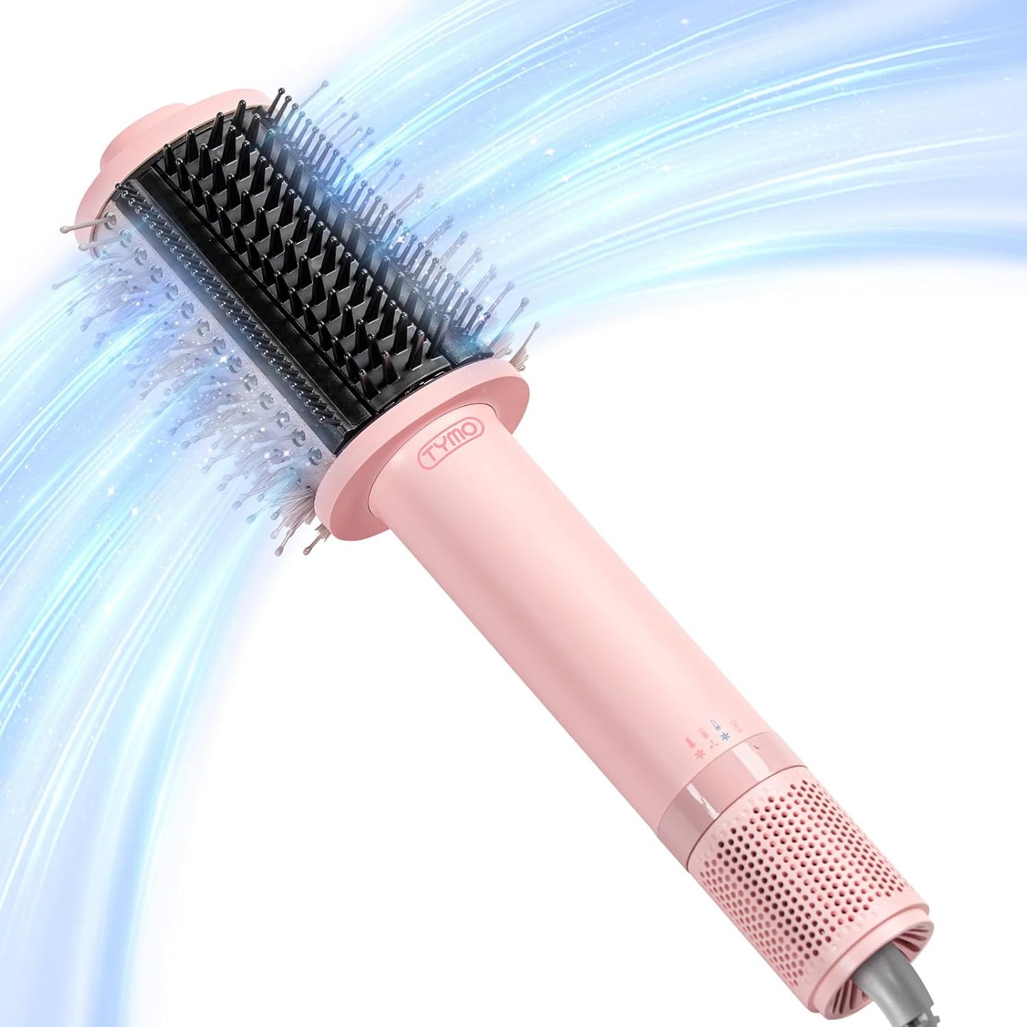 Tymo 4.0 Hair Blow Dryer Brush - 5-in-1 Ionic Tool for Fast Drying, Volume & Shine | Metal Grey