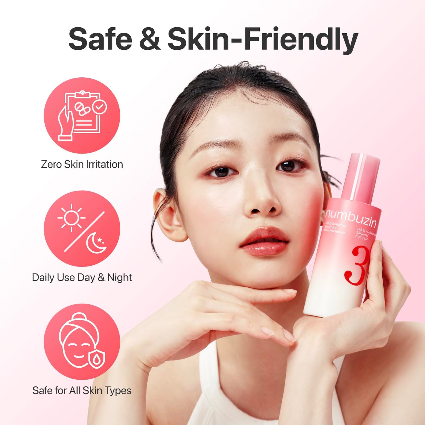 Bifida Bakuchiol Zero Pore Milky Moisturizer - Pore Refining & Texture Smoothing | 5.07 fl oz