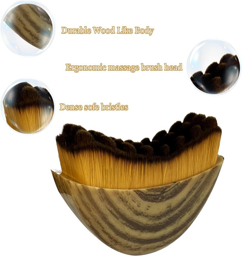 Lymphatic Drainage Face Brush - Ergonomic Contour Massager for Precise Skin Fit | 1 Piece