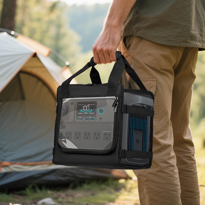 Trunab Carrying Case Compatible with Anker SOLIX C1000 / C1000 Gen2, Portable Power Station Bag with Anti-Scratch and Anti-Slip Bottom