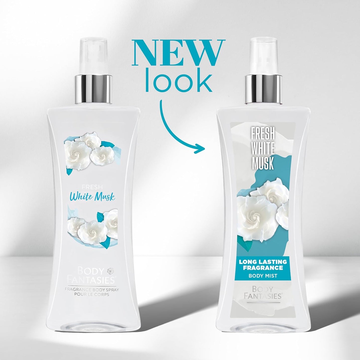 Body Fantasies Fresh White Musk Body Spray - 8 fl oz | Pack of 2