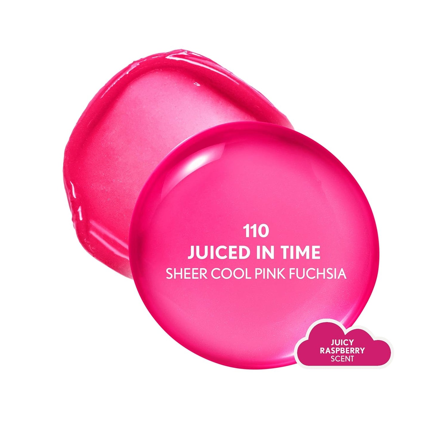 COVERGIRL Clean Fresh Yummy Big Oil Stick - Flavored Lip Oil for Dewy Finish | 110 Juiced In Time (Sheer Cool Pink Fuchsia)