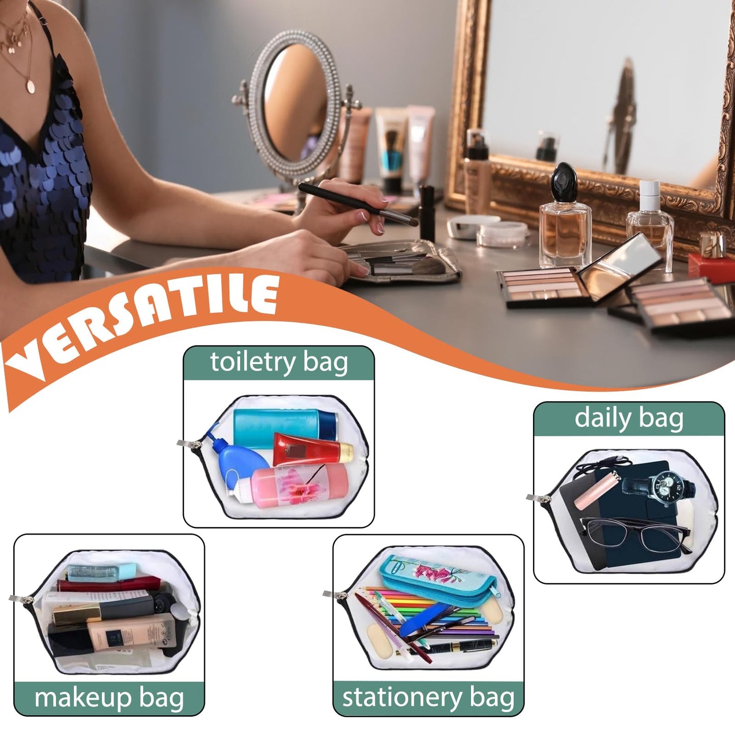 APAKUTA 21ST Birthday Gifts for Her 2005 Year Gifts Idea Women 21ST Birthday Decoration Makeup Bag 21-Year-Old Cosmetic Bag Organizer Zipper Pouch Gifts for Women Wife Aunt Friend