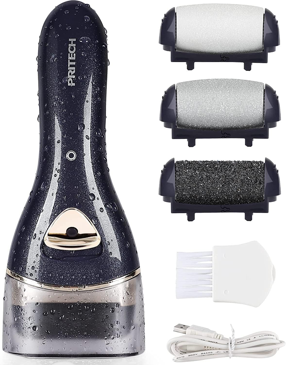 Rechargeable Electric Feet Callus Remover - Portable Pedicure Tool for Hard, Cracked Skin | Professional Foot Care Kit