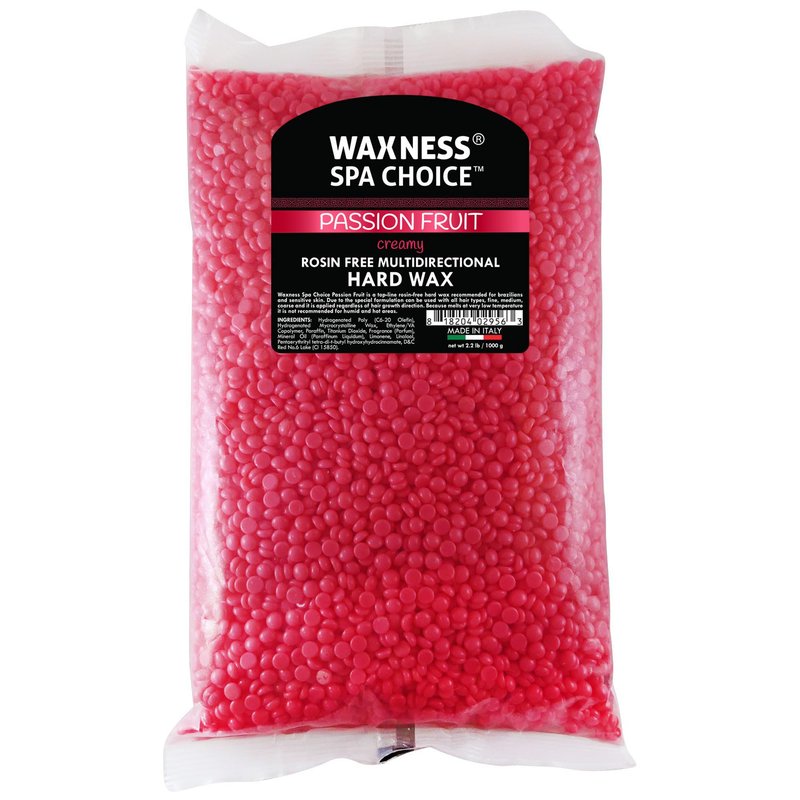 Waxness Spa Choice Rosin Free Multidirectional Hard Wax Passion Fruit Bulk 26.6 lb / 12 kg
