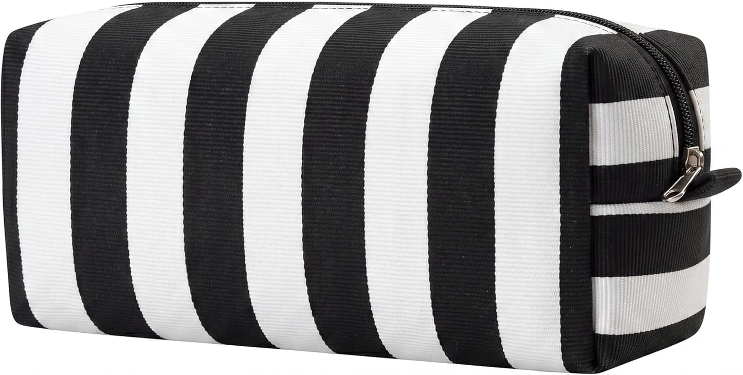 Striped Hair Tools Travel Bag - Corduroy Organizer for Hair Dryer & Flat Iron | Aesthetic Foldable Design in Pink & Green