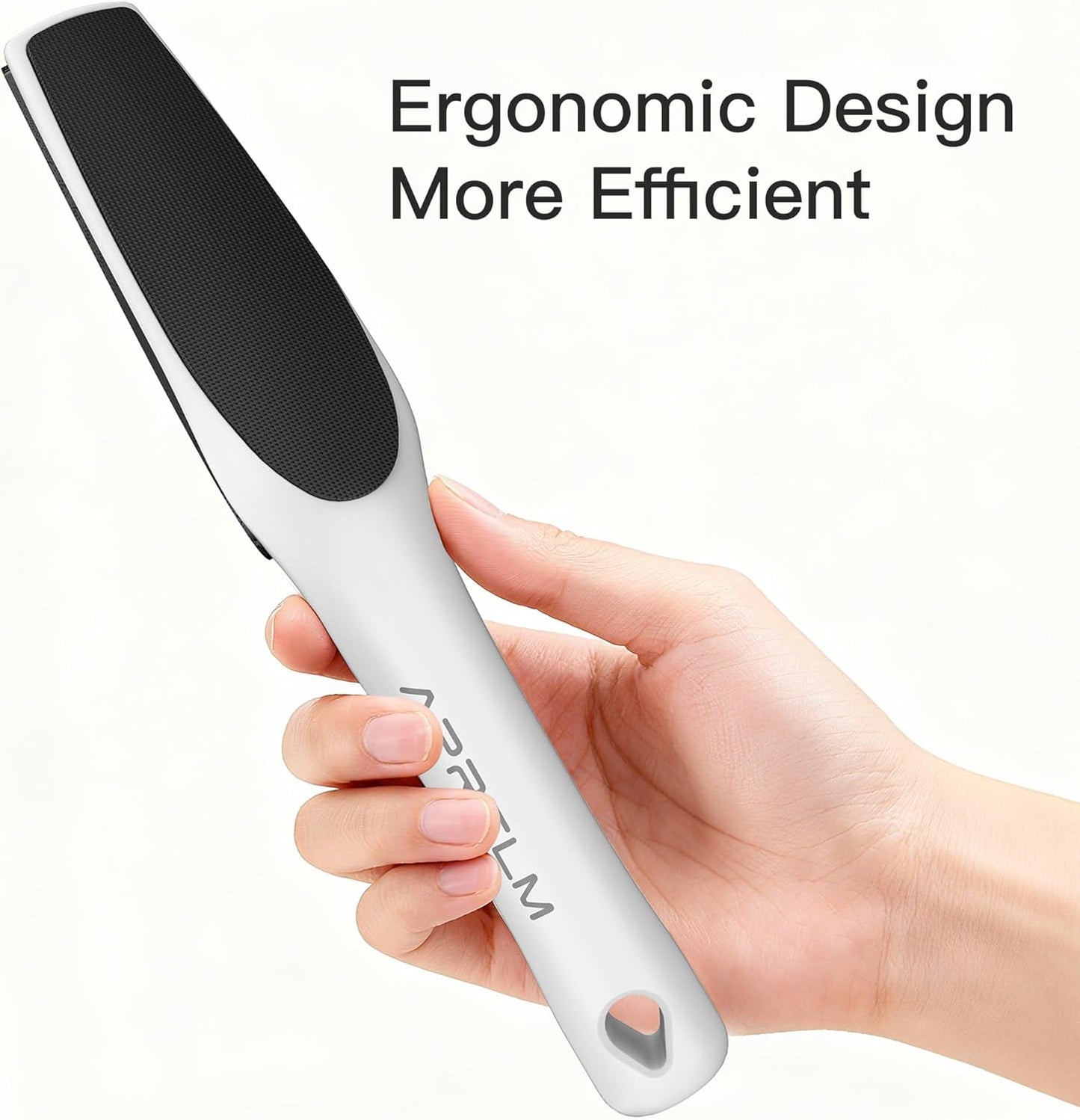 3-Sided Nano Glass Foot File - Professional Callus Remover for Smooth Feet | Coarse/Medium/Fine (White)