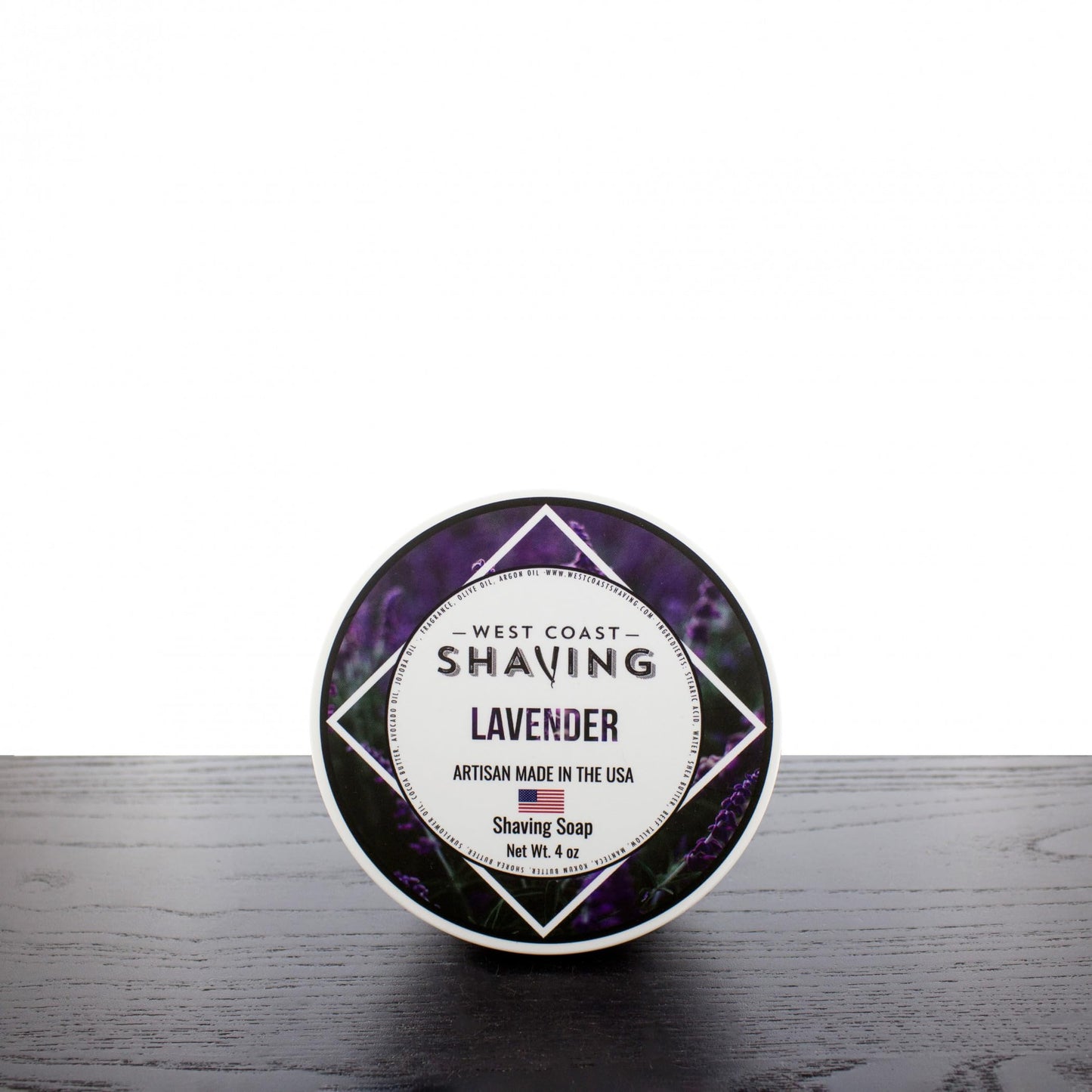 West Coast Shaving Shaving Soap, Lavender, 4 oz