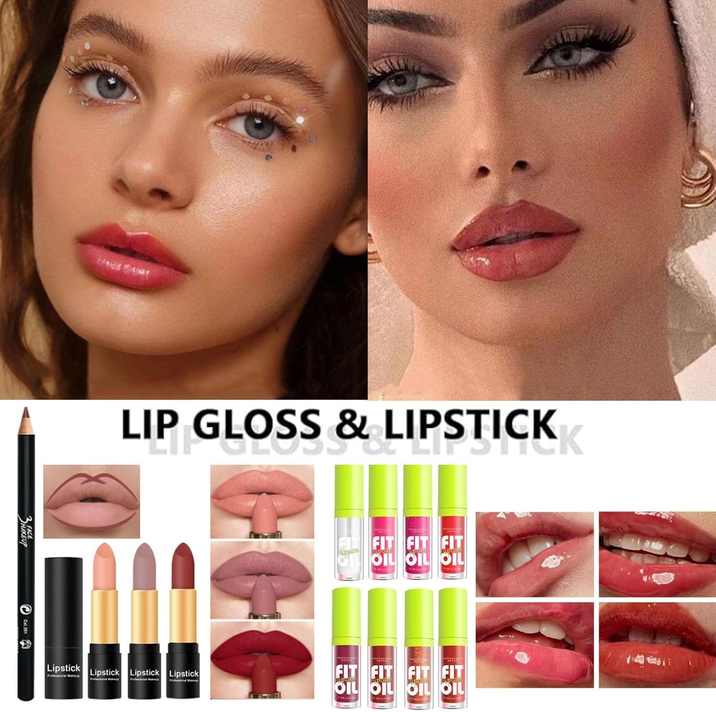 Full Makeup Kit for Women - 28 Pcs All-in-One Set with Eyeshadow, Foundation, Lipsticks & More | Perfect Gift for Beginners & Teens