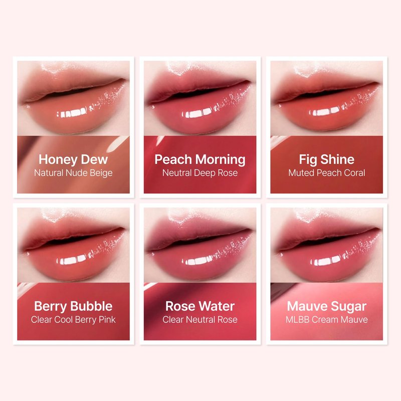 Hyper Fit Glam Drop Lip Tint - Hydrating Jojoba Oil & Shea Butter, Non-Sticky Gloss | Mauve Sugar (0.11 Oz)