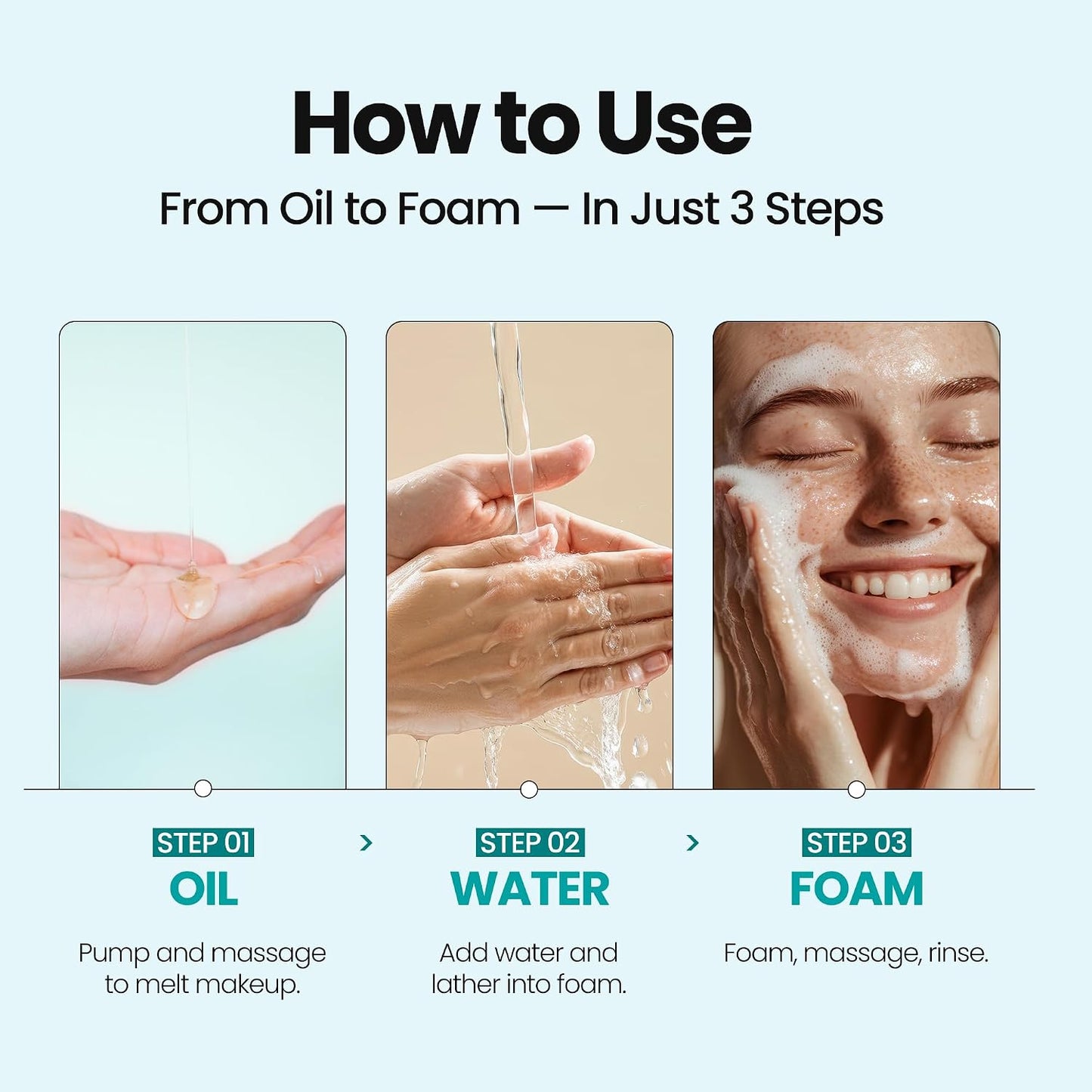 Blue Tansy Oil Face Wash - All-in-One Oil-Based Foaming Cleanser for Oily Skin | 3.88 fl oz