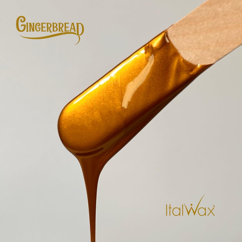 Italwax Gingerbread - 500g / 1.1 lb - Hard wax beads for hair removal - Biscuit Aroma - Synthetic formulation ideal for sensitive skins - Recommended for Bikini Area and Armpits