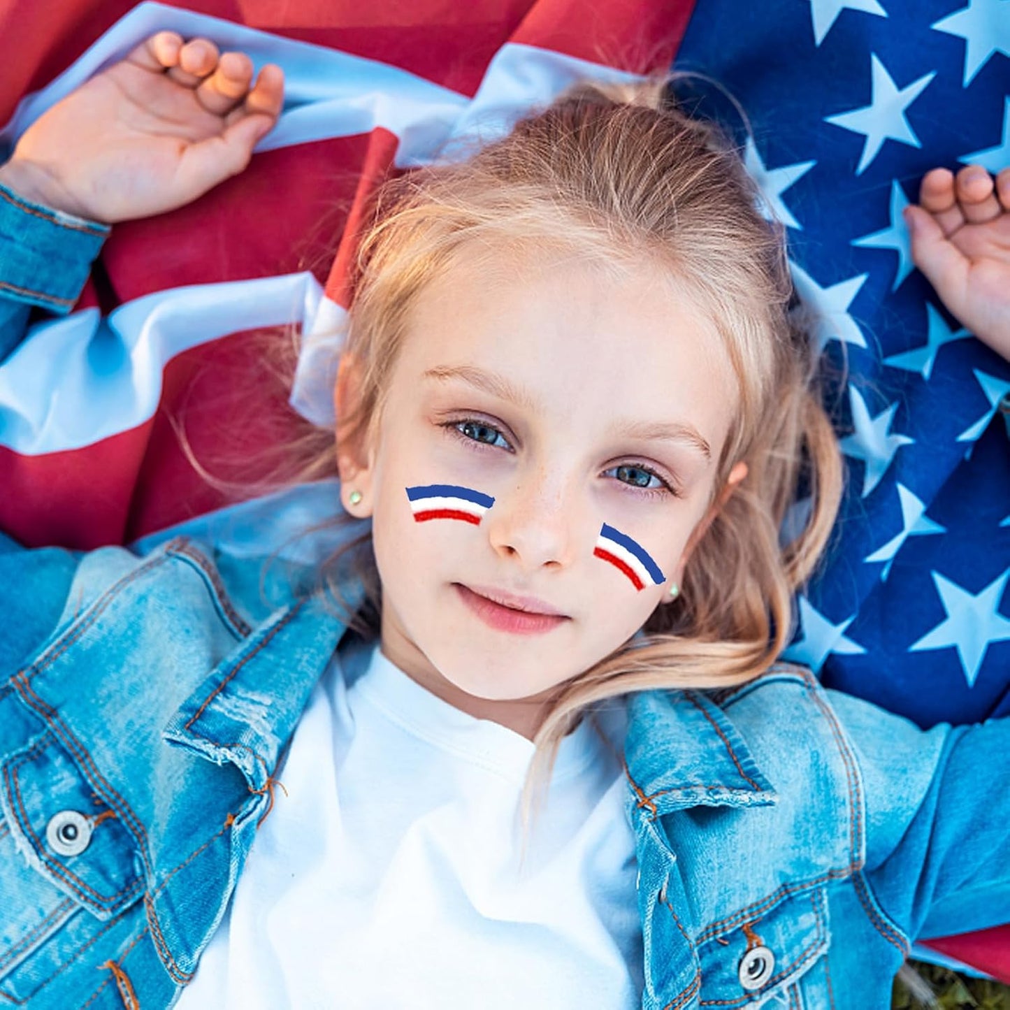 USA Flag Face Paint Stick - Red, White & Blue Body Paint Crayon for 4th of July Celebrations | 1 Piece