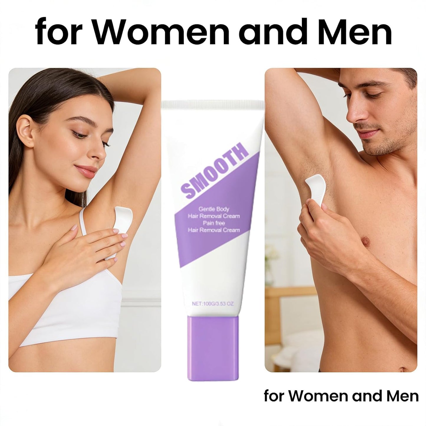 Pain-Free Hair Removal Spray - Gentle Formula for All Skin Types | Unisex Use
