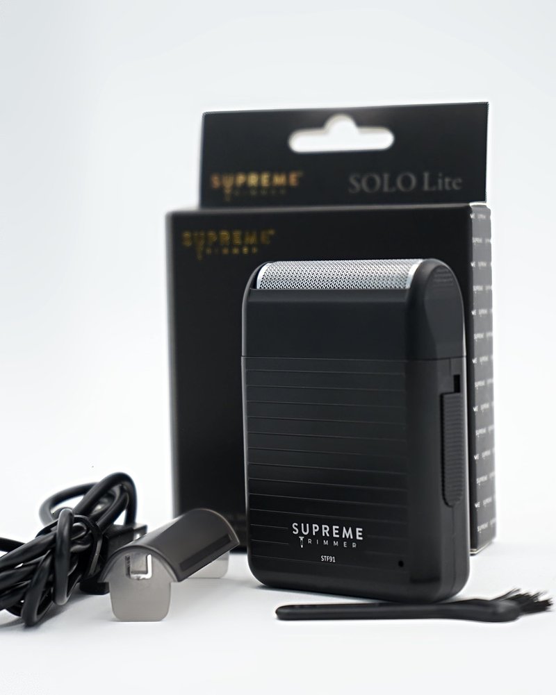Supreme Trimmer Solo Lite Foil Shaver for Men | Rechargeable Electric Razor + 90 Min Runtime, Type-C USB Fast Charging | Lightweight Travel Shaver, Easy to Carry | STF91