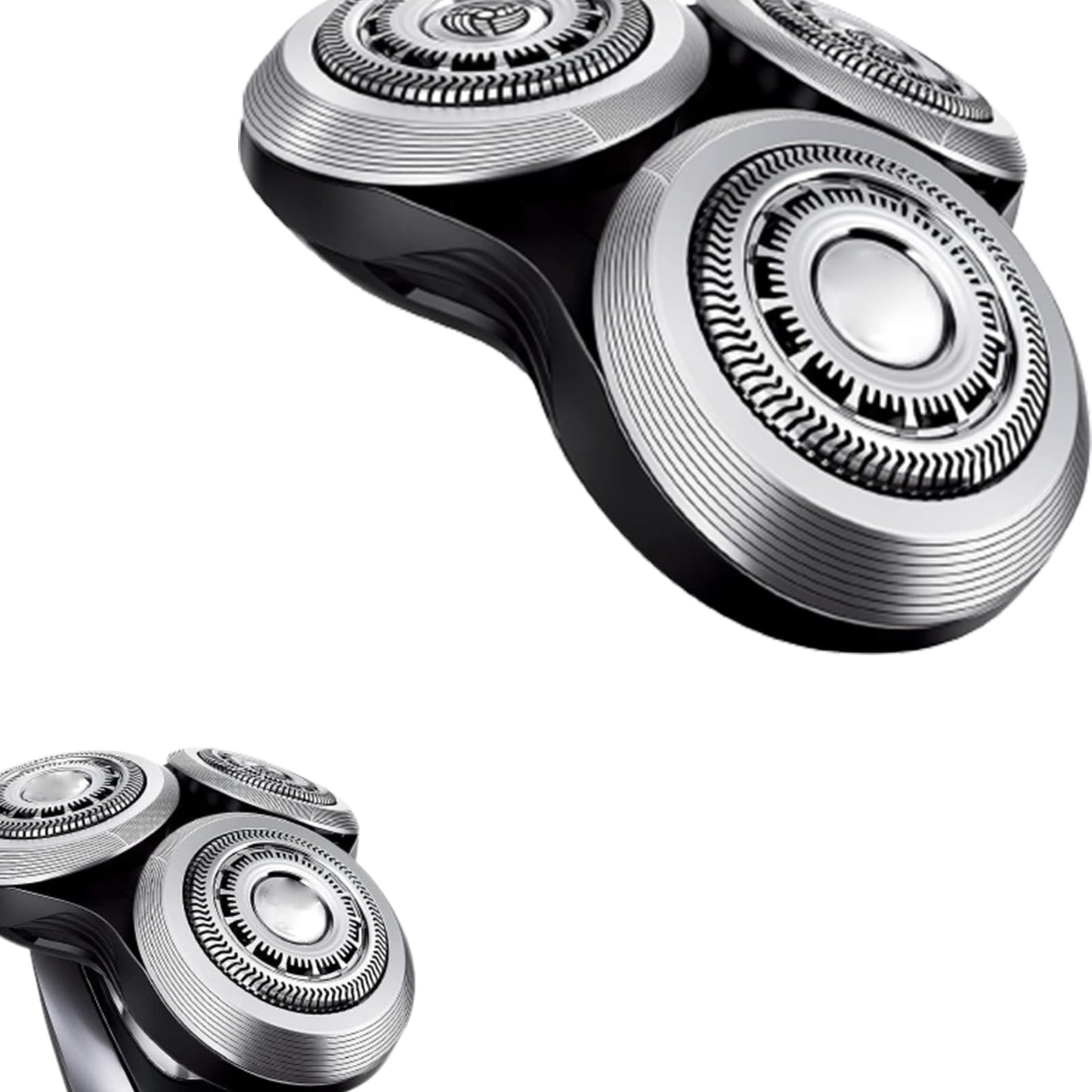 SH90 Replacement Rotary Heads for Philipss Norelcos Shavers Series 9000 Series 8000 New Version of Metal Wheel Buckle and Upgrade Double Layer Precision Blades