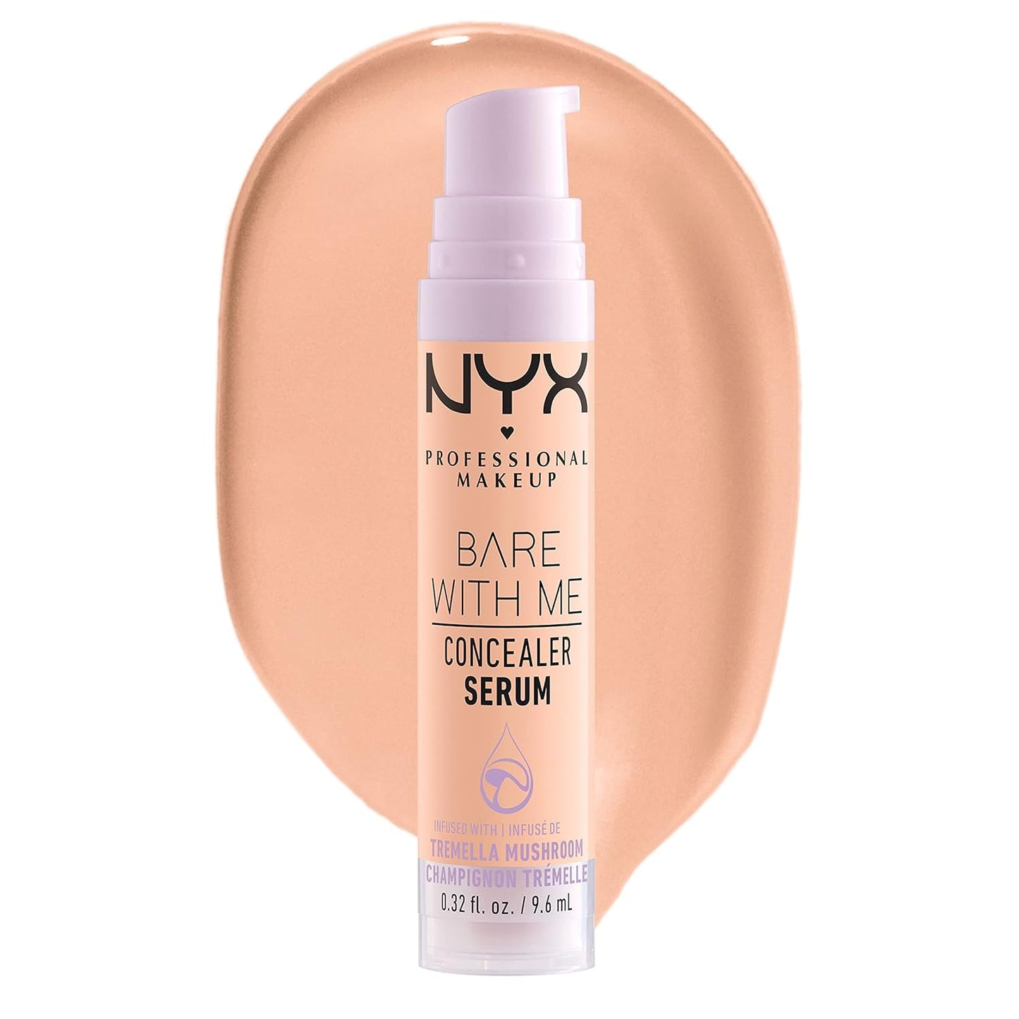 NYX Bare With Me Concealer Serum - 24Hr Hydration Makeup for Flawless Skin | Light Shade