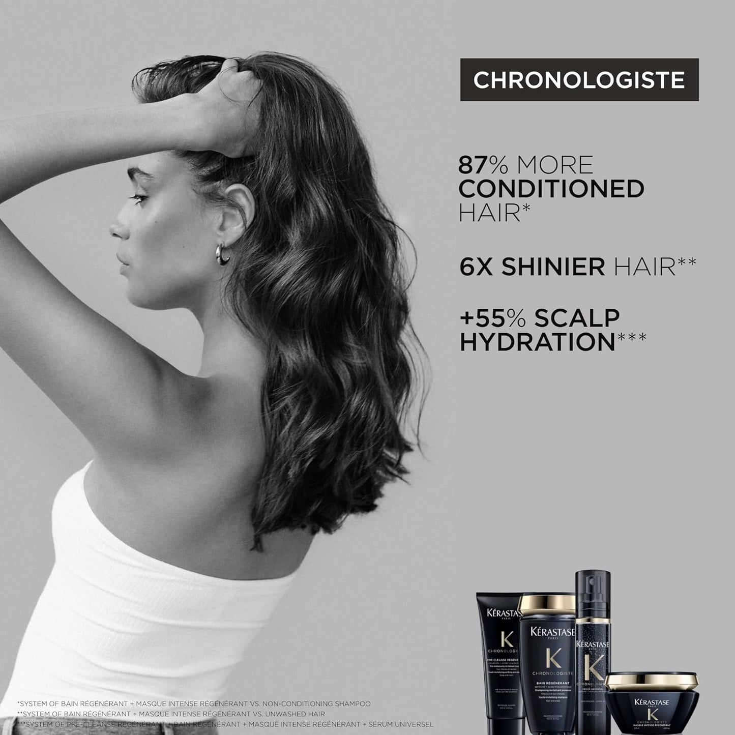 Kerastase Chronologiste Hair Serum - Heat Protectant with Argan Oil | Controls Frizz & Strengthens, 5.1 Fl Oz