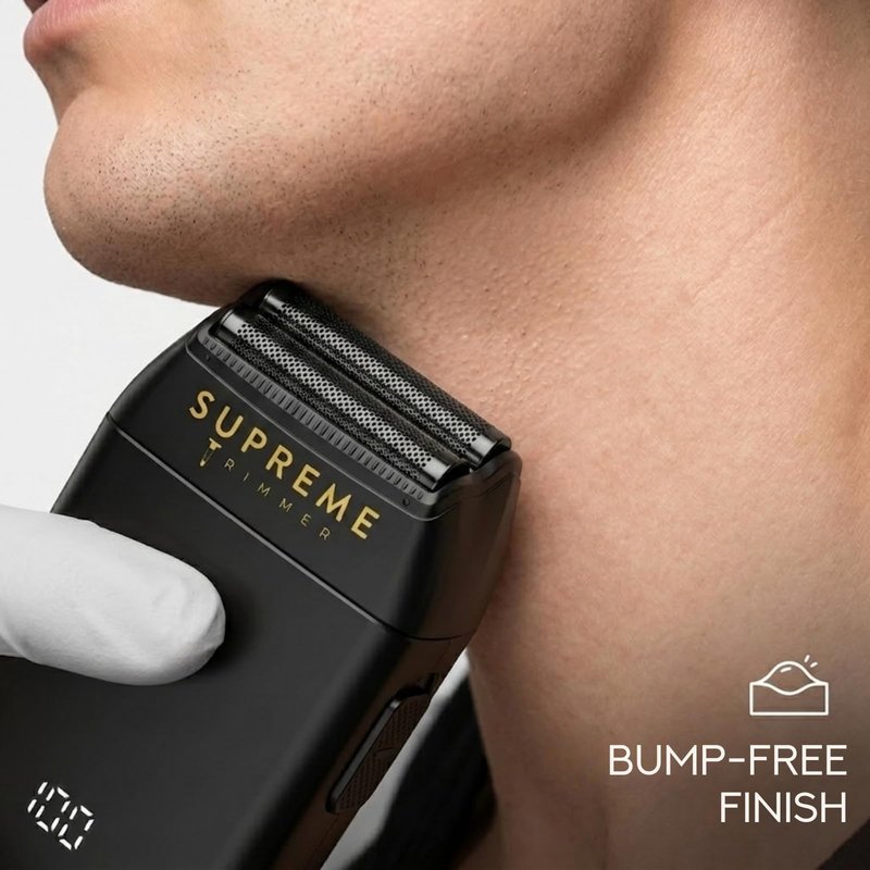 Supreme Trimmer Crunch STF602 – Waterproof Double Foil Shaver for Men | 150 Min Runtime, Wet/Dry Cordless & Corded Electric Razor | Hypoallergenic Foils for Face, Head & Stubble