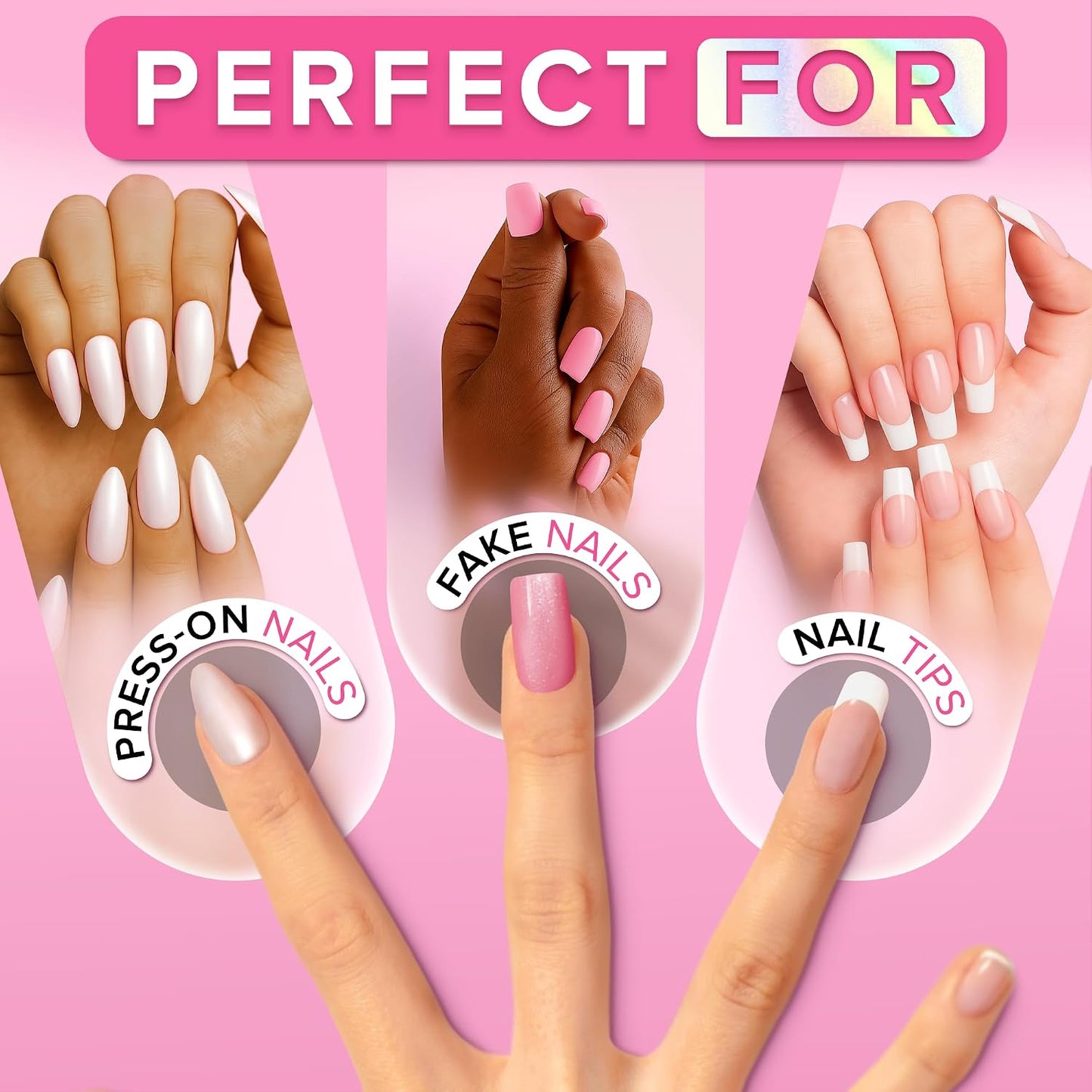 NailBond Super Strong Nail Glue - Long Lasting Brush-On Adhesive for Press-On & Acrylic Nails | 8ml