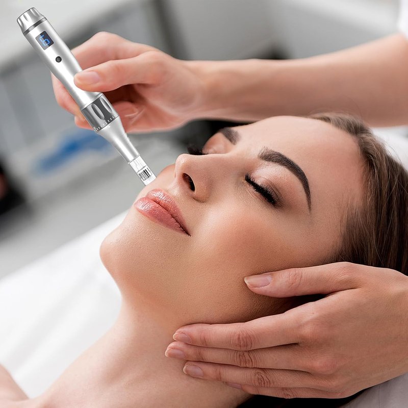 Microneedling Derma Roller Pen 0.25mm - At-Home Skin Care for Hair, Face & Beard