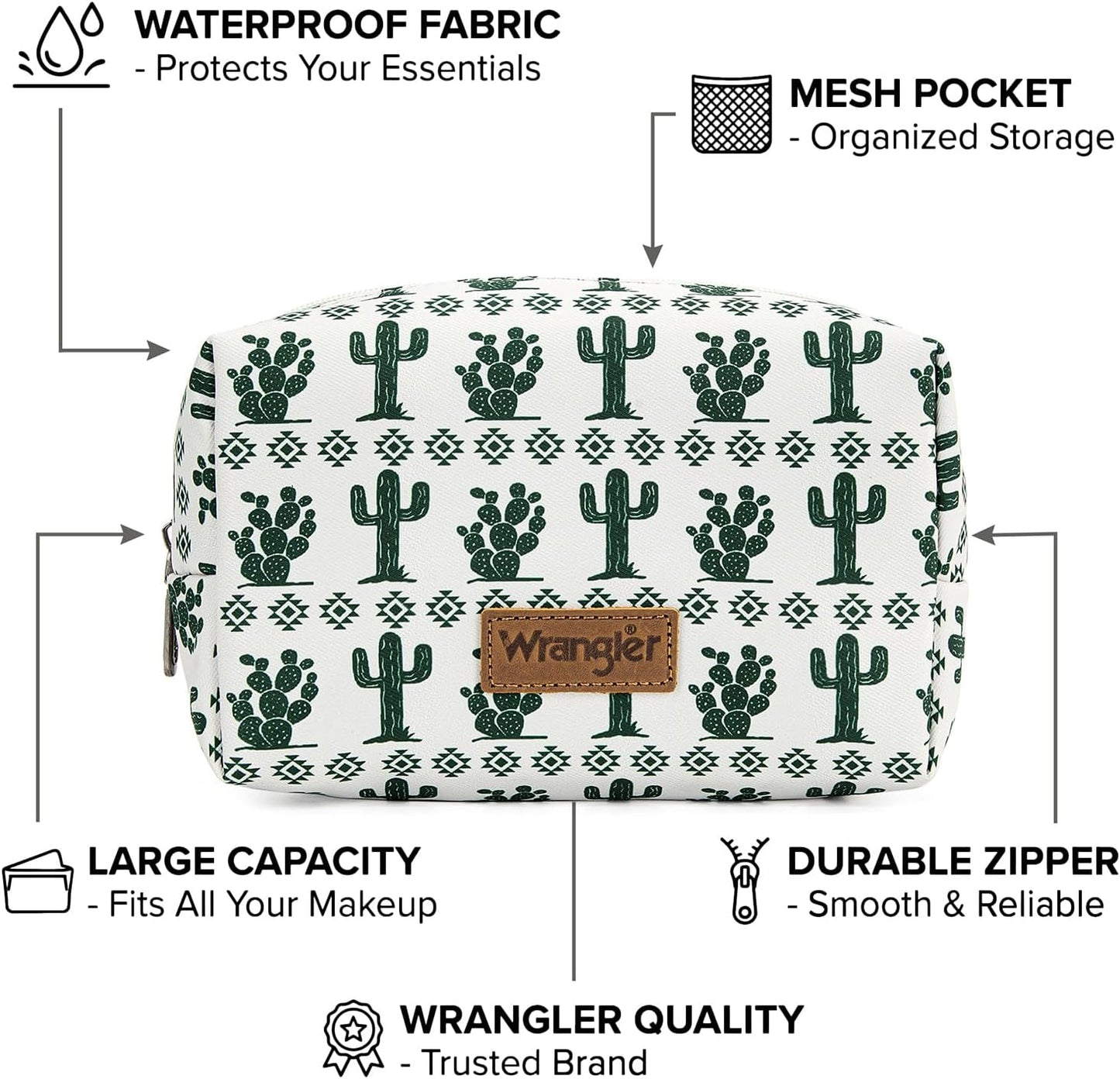 Travel Makeup Bag - Waterproof Cosmetic Pouch for Women | Large Toiletry Organizer