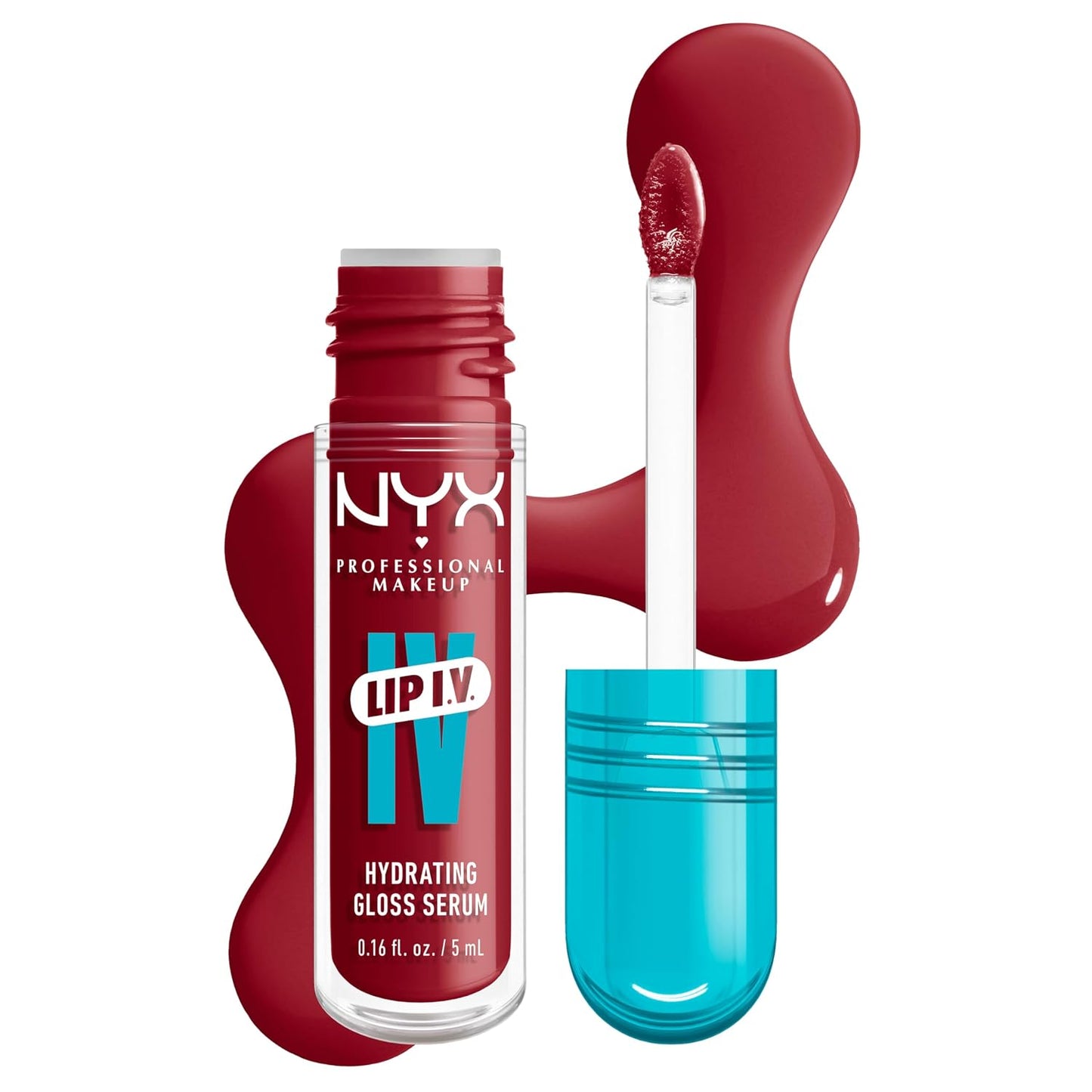 NYX Lip IV Hydrating Glossy Lip Stain | Long-Lasting Vegan Formula with 12 HR Hydration - Hydra Honey (Brown)