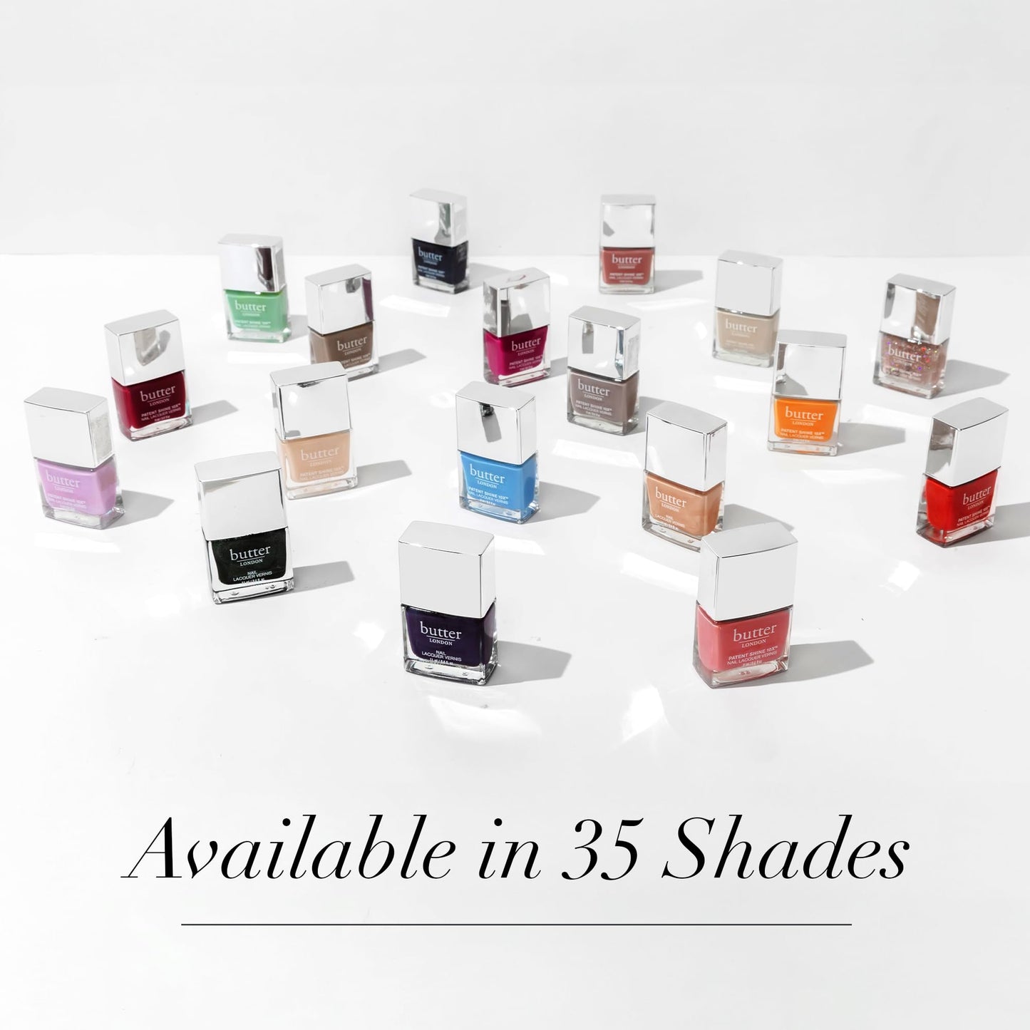 butter LONDON Patent Shine 10X Nail Lacquer, Gel-Like Finish, Chip-Resistant Formula, 10-Free Formula, Cruelty-Free, Polymer Technology, Afters