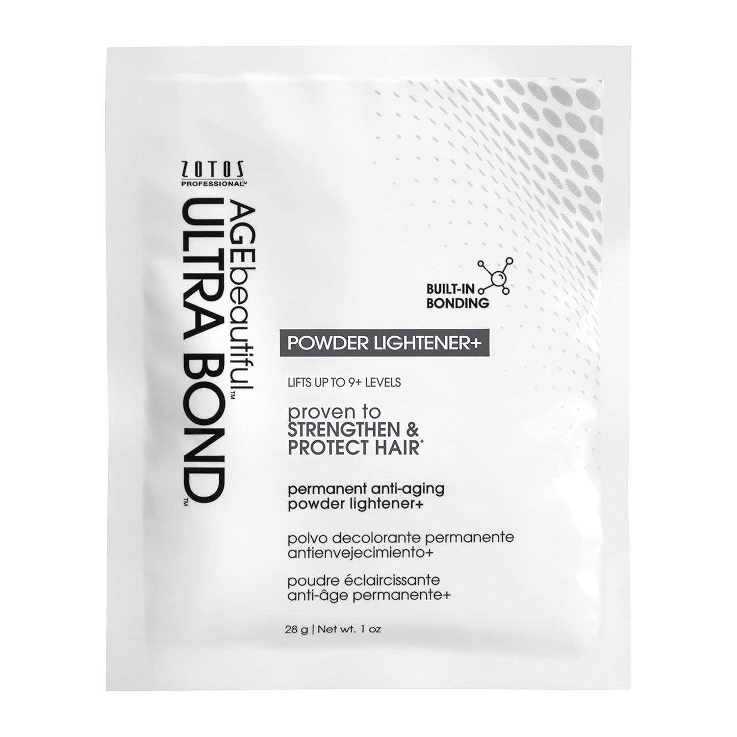 AGE Beautiful Permanent Powder Hair Lightener - Ultra Bond Formula, Lifts 9+ Levels, Strengthens Hair for Professional Highlights