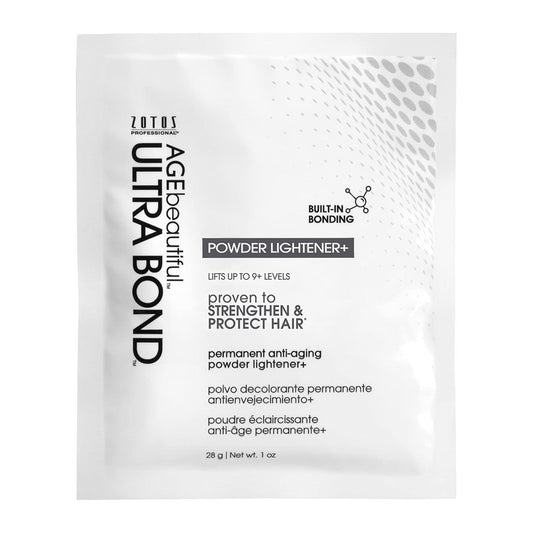AGE Beautiful Permanent Powder Hair Lightener - Ultra Bond Formula, Lifts 9+ Levels, Strengthens Hair for Professional Highlights