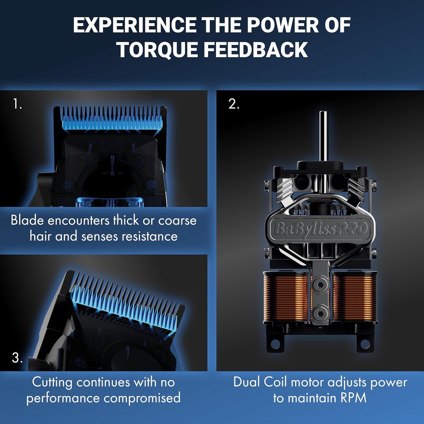 BaBylissPRO Dual Coil Clipper - Professional Cordless Hair Clipper with All-Metal Housing & Precision Cutting Performance