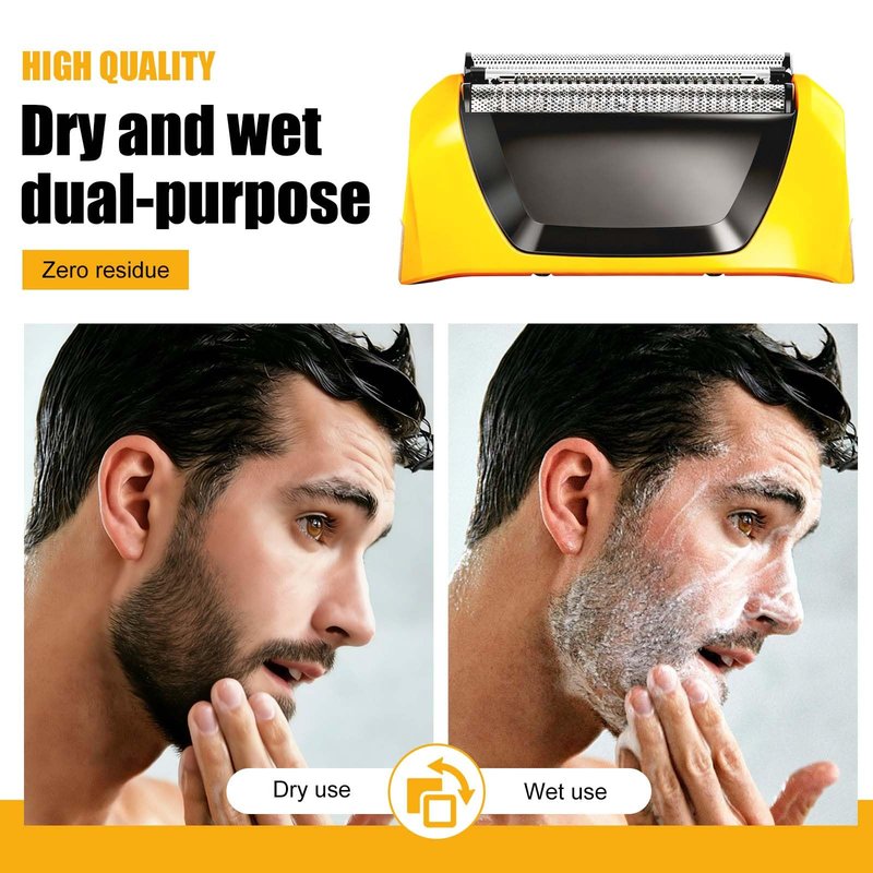 Shaver Replacement Foils Cutters and Head for Wahl Yellow Lifeproof Foil Shaver Series 7061 Model 7045-100
