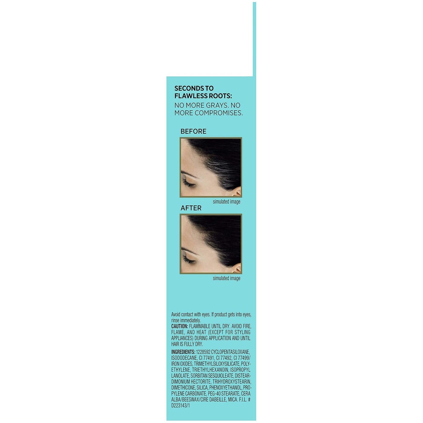 L’Oréal Paris Magic Root Precision Gray Hair Color Concealer Brush - Black, 0.05 fl oz | Instant Coverage