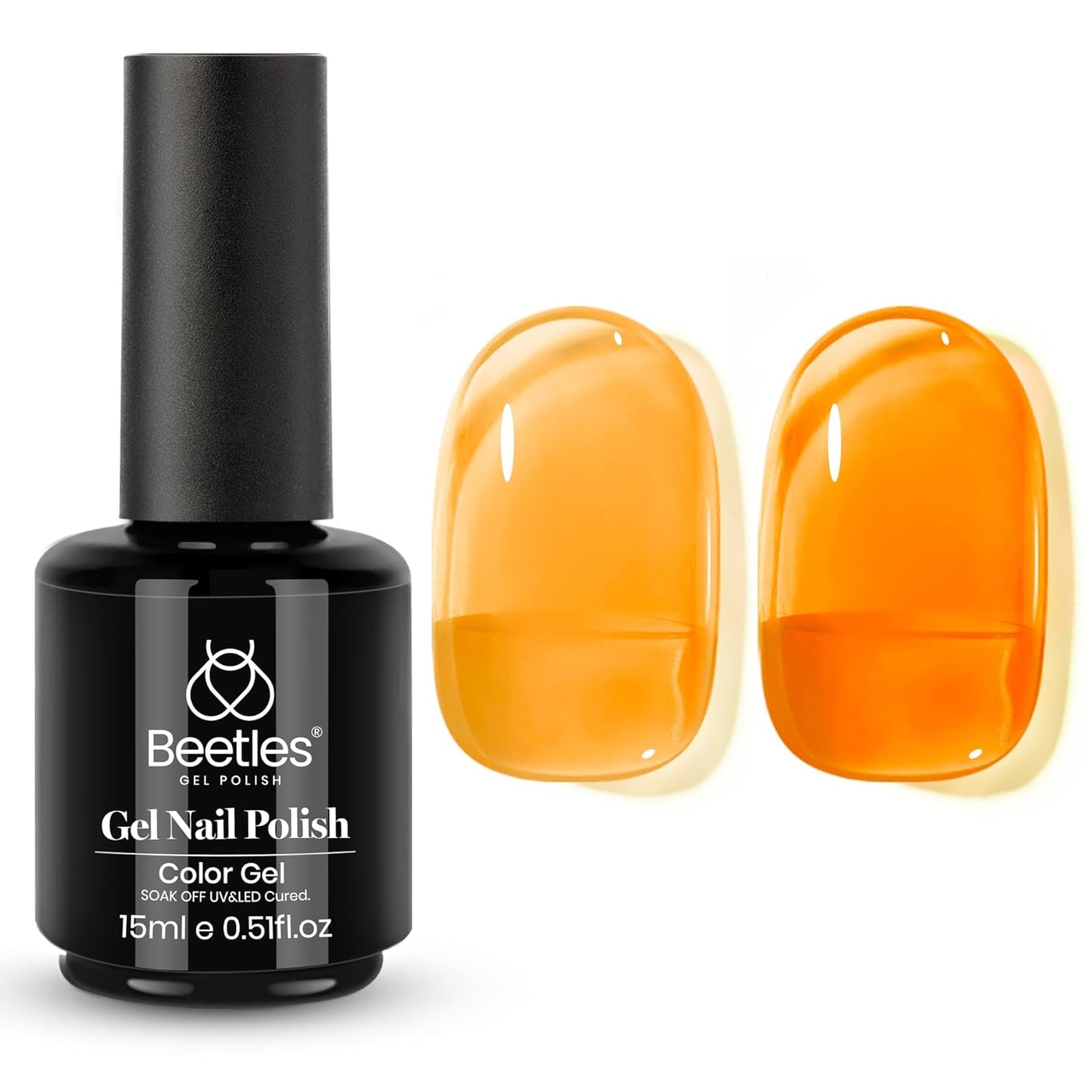 Beetles Purple Gel Polish - Lilac Light Purple Nail Color | 15ml Soak Off UV LED Gel for Summer Manicure