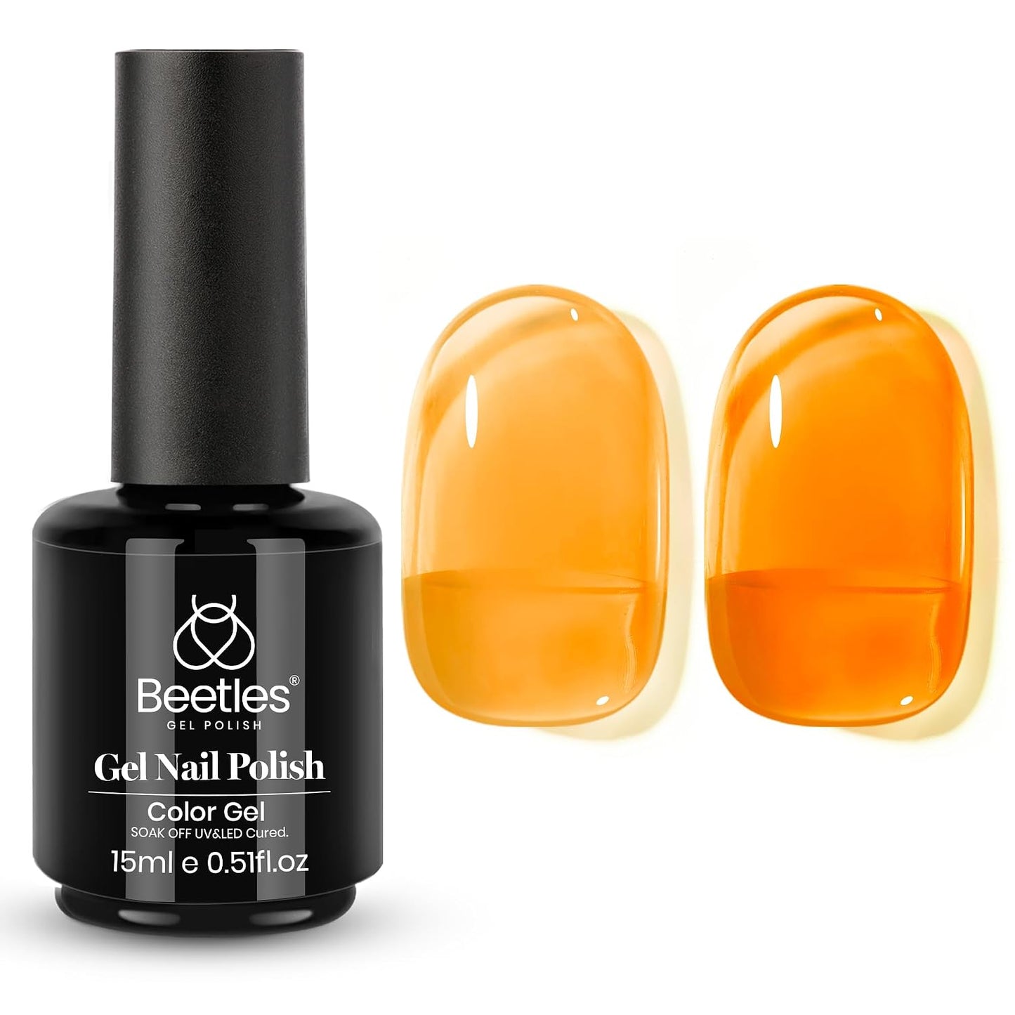Beetles Mauve Gel Nail Polish - Dusty Rose Pink Purple UV Soak Off | 15ml Long Lasting Glossy Finish for Salon & Home